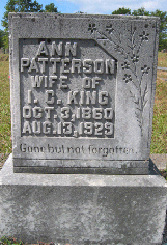 Eliza Ellen Patterson King, 1860-1929